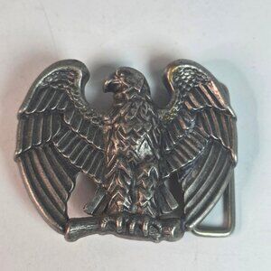 Vintage Avon Eagle Belt Buckle Metal Pewter Design